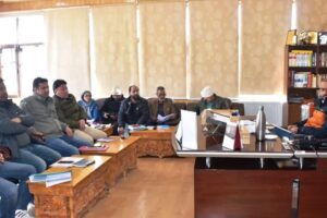 DC Santosh reviews progress of District Capex, LAHDC Subsidy, SDRF expenditure