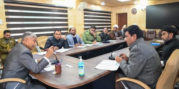 CEC Kargil-led delegation calls on LG Mishra during his two-day tour to Kargil