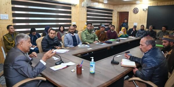 LG Ladakh interacts with PRIs representatives from Kargil