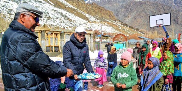 Students welcomed back with warmth after winter break in Kargil schools