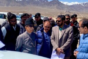 Lt. Gov Brig (Dr) BD Mishra inspects site for Capitol Complex in Ladakh