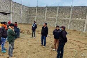 Joint Director Youth Services and Sports inspects progress of Multipurpose Sports Hall at Kurbathang