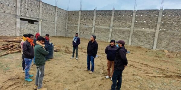 Joint Director Youth Services and Sports inspects progress of Multipurpose Sports Hall at Kurbathang
