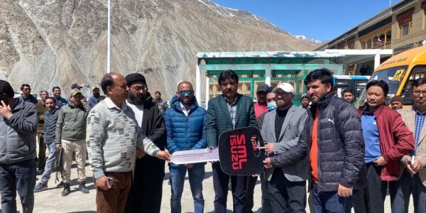 CEC flags off buses to various Higher Secondary Schools of Kargil
