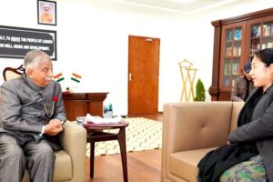 State Legal Service Authority Member Secretary discusses legal and social issues with LG Ladakh