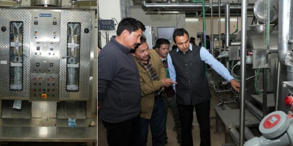 Ladakh Dairy Cooperative Federation’s milk pasteurisation plant inspected by Chairman and Secretary