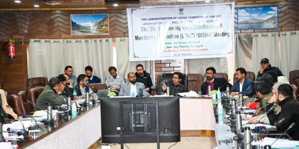 MP Ladakh chairs meeting of DISHA to review progress of Centrally Sponsored Schemes in Kargil