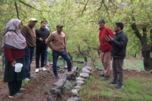CHO, CAO take ground assessment of infestation of leaf defoliator in Kargil