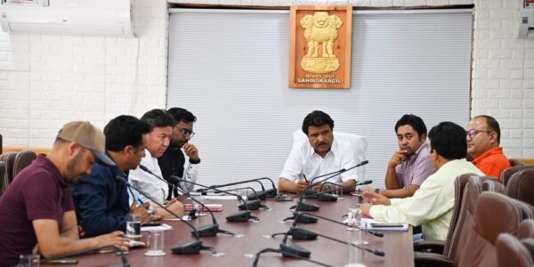 CEC Kargil Chairs Meeting Regarding Issues of Health Department