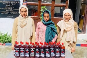Kargil Police Seize 20 bottles of Rum, Arrest one Nepali Woman