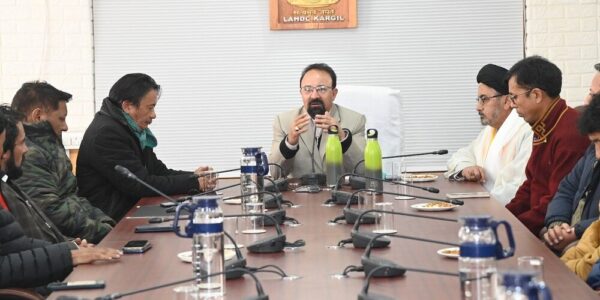 CEC Kargil chairs introductory meeting with newly elected Executive Councillors, Councillors