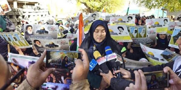 Women’s Organization in Sankoo Protests Against Innocent Killings in Gaza