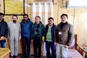 Comm./Secy. H&ME Ladakh calls on CEC Kargil at Council Secretariat