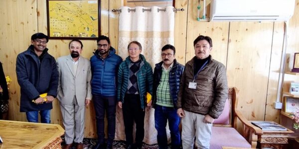 Comm./Secy. H&ME Ladakh calls on CEC Kargil at Council Secretariat