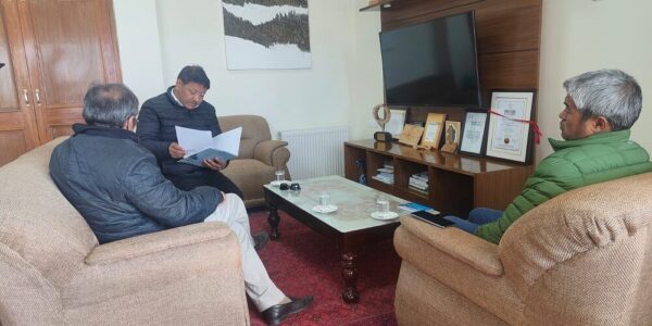 EC Education Meets Principal Secretary School Education Department Ladakh