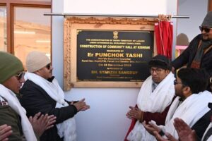 EC Tashi Inaugurates Community Hall at Kishrak, Zanskar