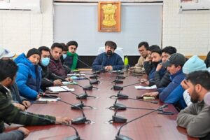 CEC Attends Meeting with Ice Hockey Association Kargil