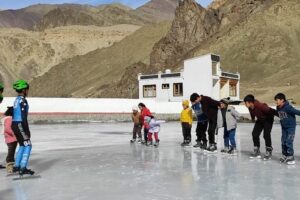 Ice Hockey Skating Basic Coaching held at Khaltse