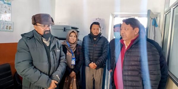 CEC Dr Jaffer assess functioning at PHC Shargole, congratulates BMO for getting State Certification