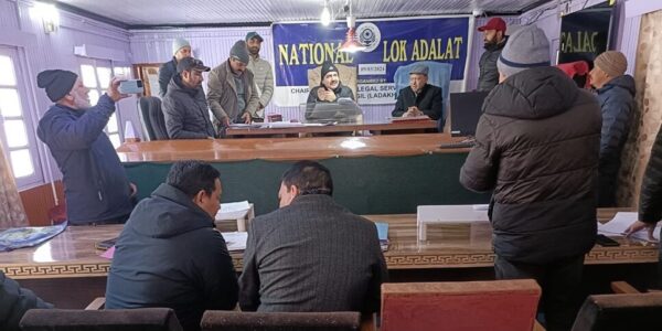 Ladakh Legal Services Authority organizes first National Lok Adalat