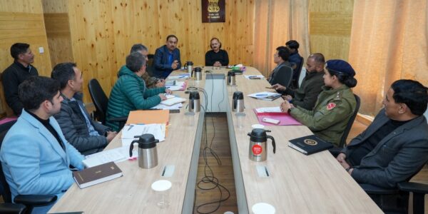 Advisor to the Hon’ble Lieutenant Governor, UT Ladakh, Dr Pawan Kotwal Chairs 5th UT Level NARCO Coordination Centre Meeting