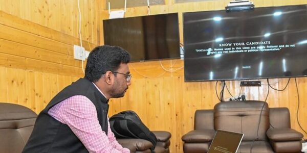 DC/DEO Kargil launches awareness videos related to ‘Know Your Candidate App’