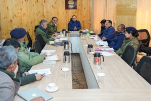Advisor to LG Ladakh Dr Pawan Kotwal Chairs Meeting on GLOF Preparedness