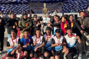 Inter-college volleyball tournament concludes at EJM college, Leh
