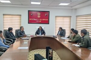 CEO UT Ladakh, chairs review meeting regarding deployment & arrangement of security personnel