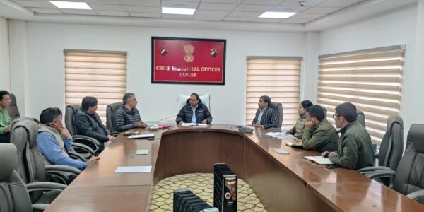 CEO UT Ladakh, chairs review meeting regarding deployment & arrangement of security personnel