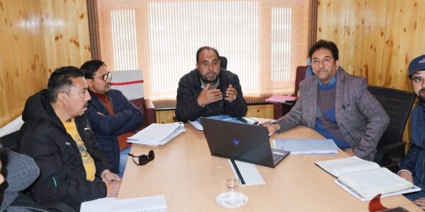 Chief Engineer PHE & I&FC Ladakh chairs review meeting on expenditure, preparedness measures