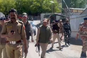 Ladakh Police Kargil Conducts Flag March Ahead of General Election